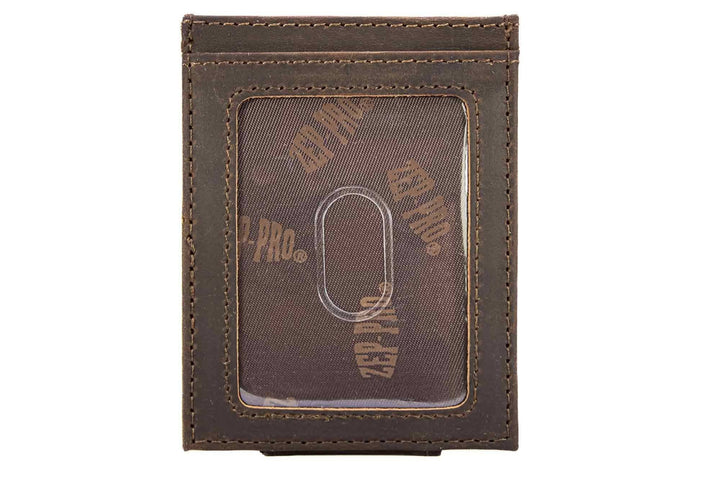 Zep-pro-Christian Cross Magnetic Leather Slim Wallet