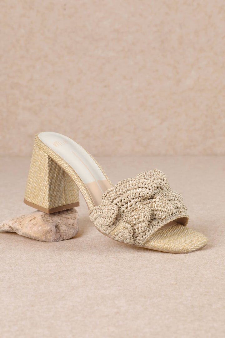 Mimi-KAI Sandals Natural Raffia