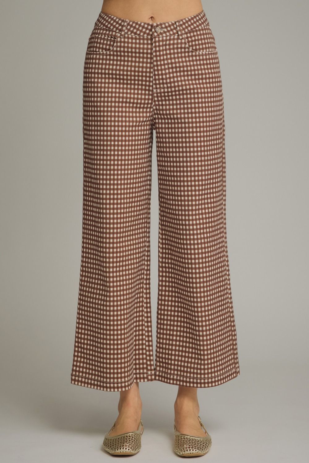 Gingham Brown Pants (LH)