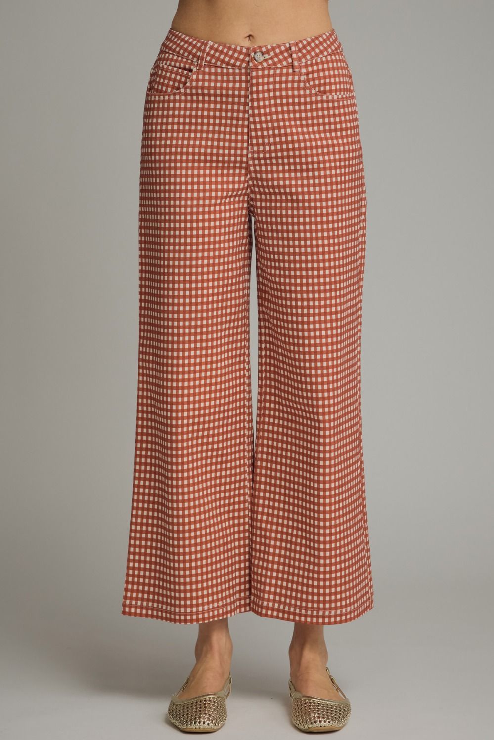Gingham Rust Pants (LH)