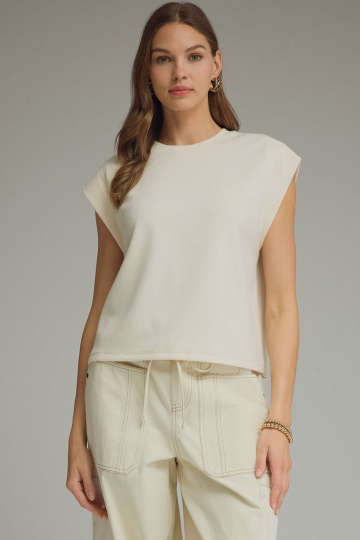 Fall Round Neck Top Cream (LH)