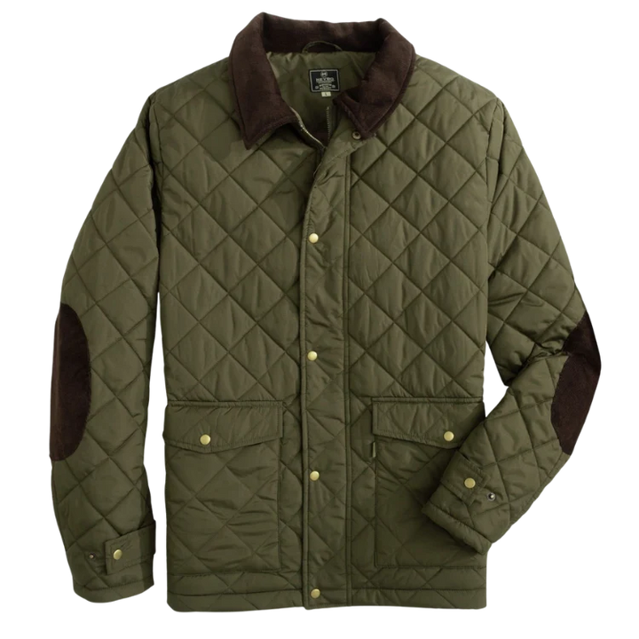 Heybo-Evans Quilted Jacket: Olive
