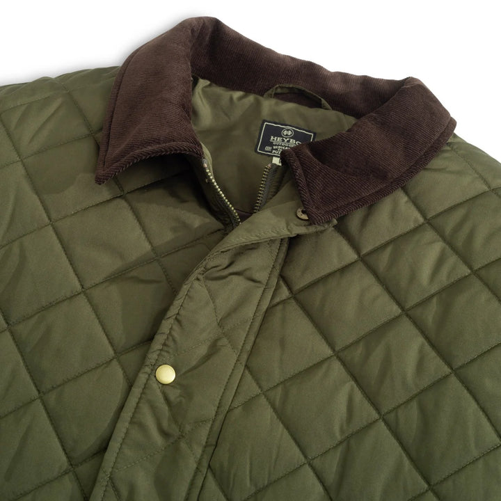 Heybo-Evans Quilted Jacket: Olive