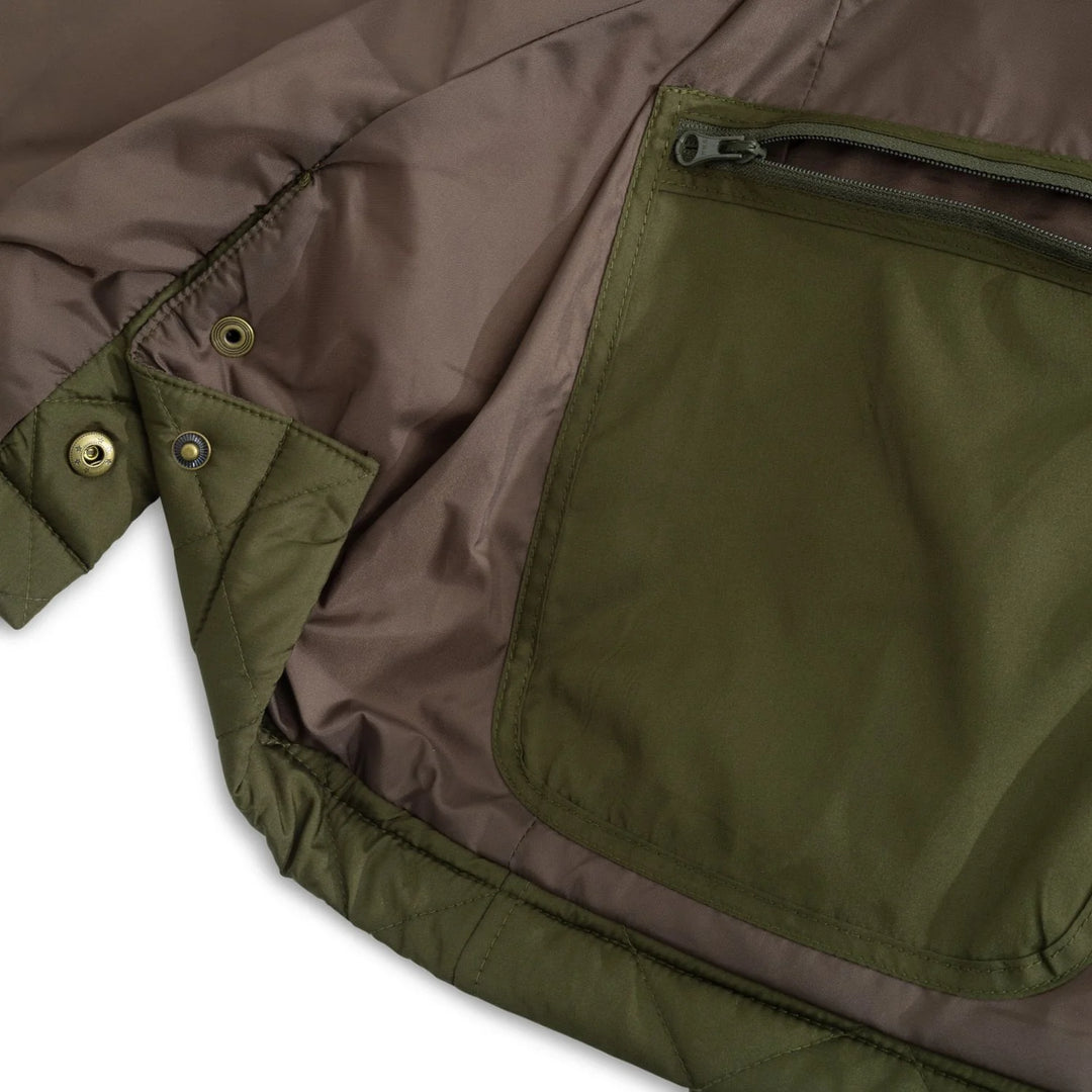 Heybo-Evans Quilted Jacket: Olive