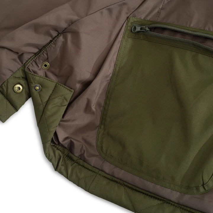 Heybo-Evans Quilted Jacket: Olive