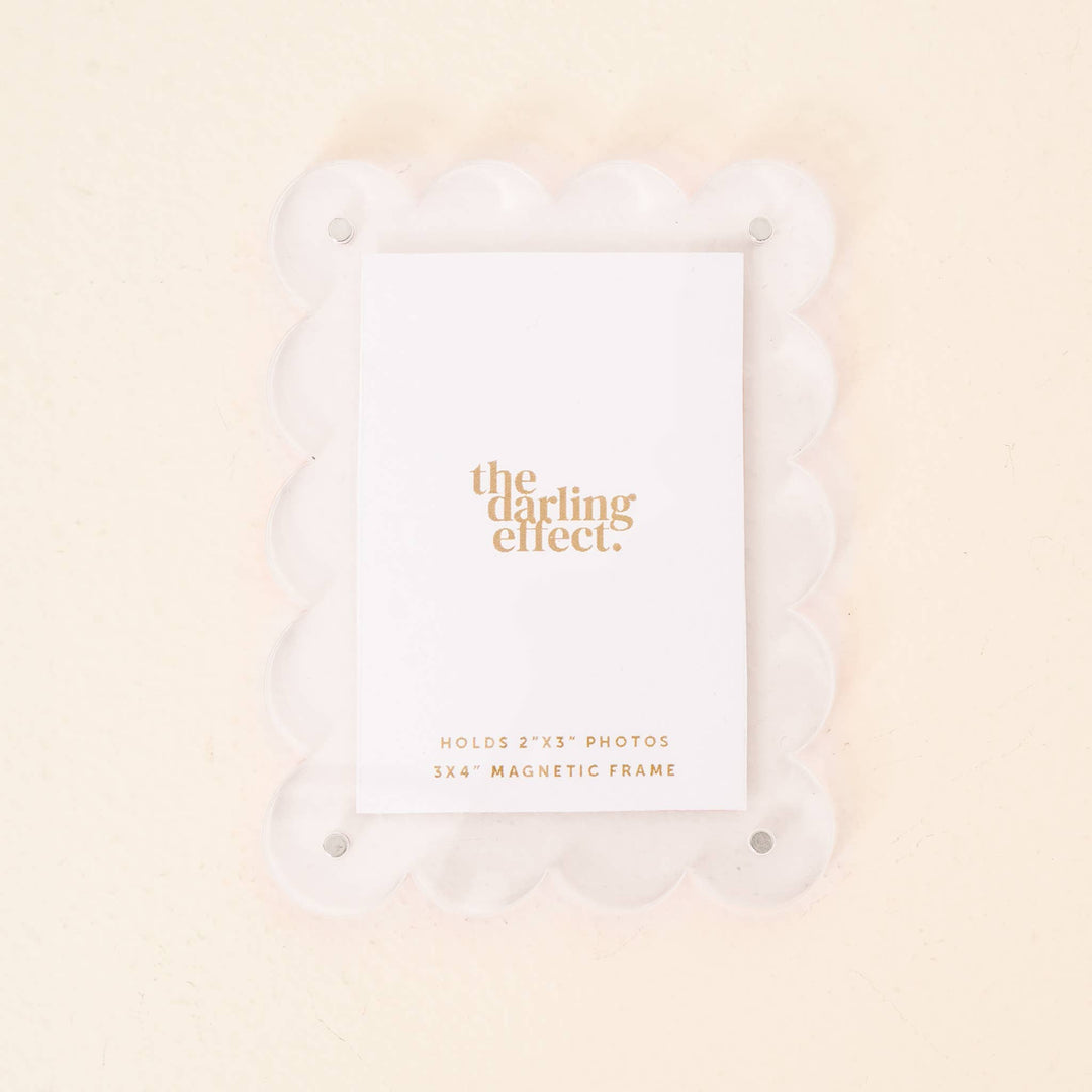 Mini Acrylic Picture Frame Magnet-Clear