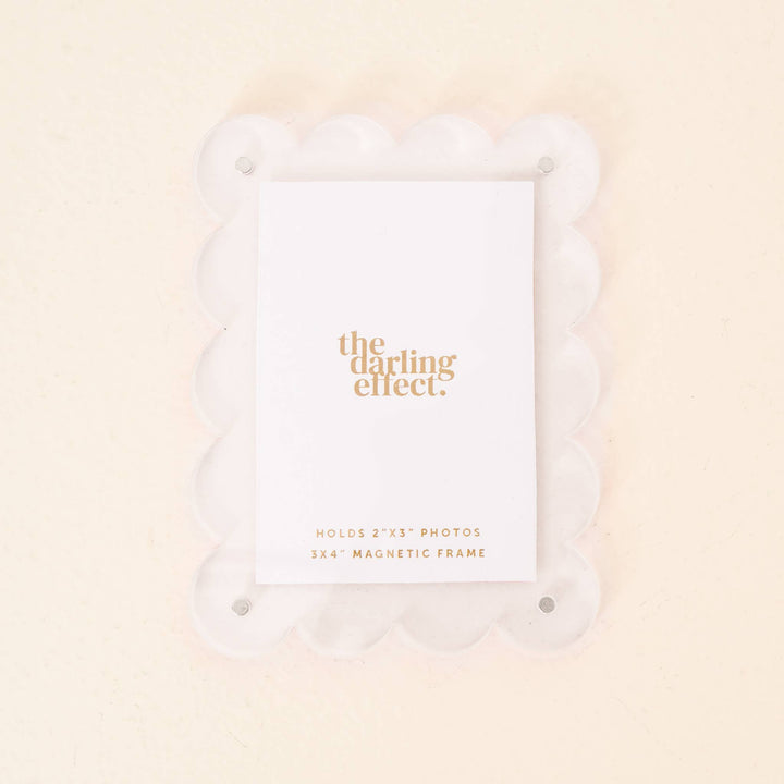 Mini Acrylic Picture Frame Magnet-Clear