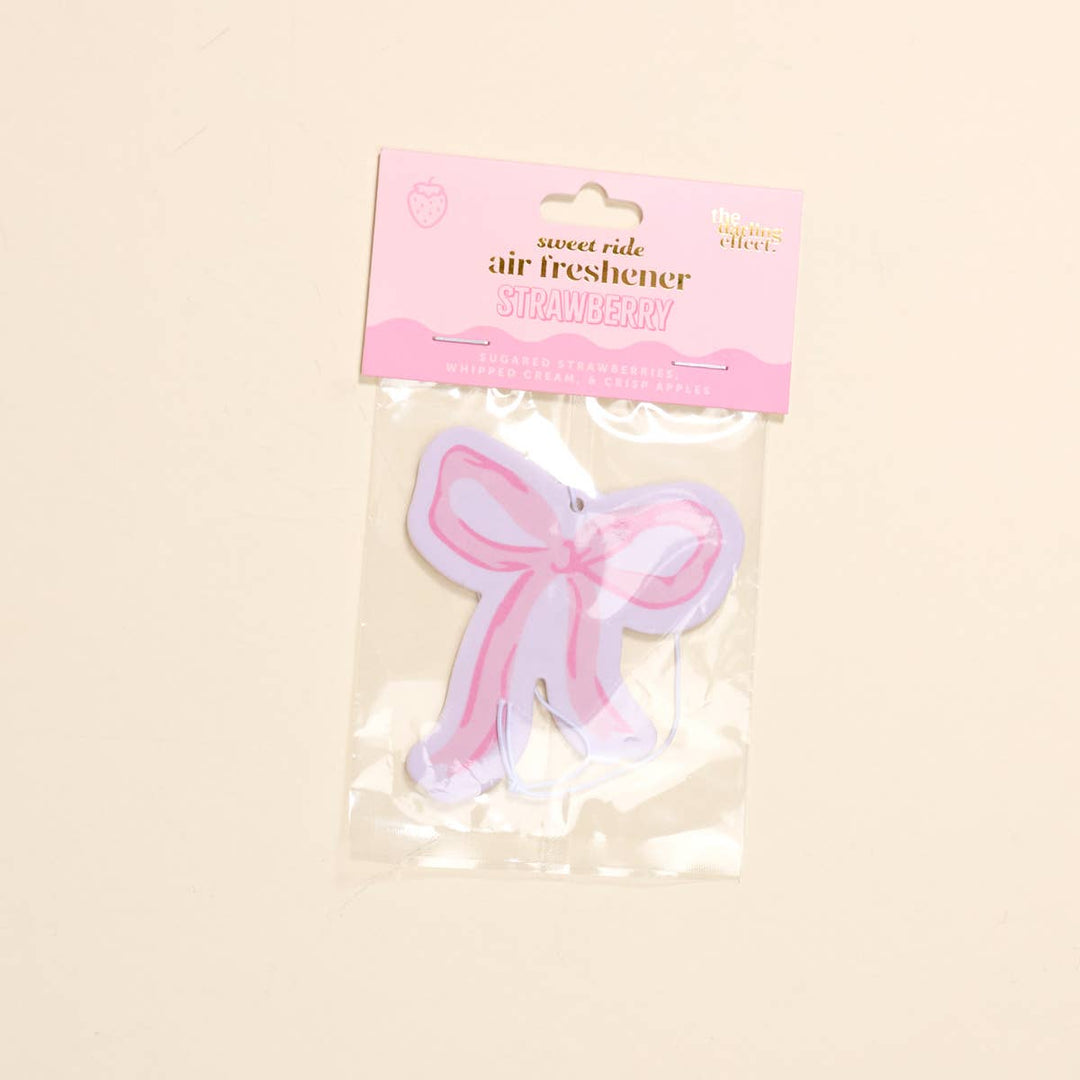 Sweet Ride Car Air Freshener–Bow Pink
