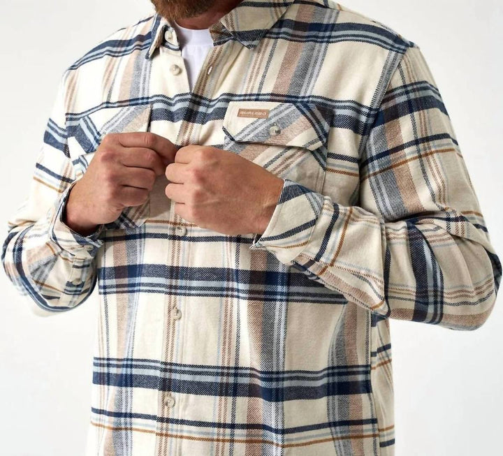 Burlebo - Plaid Flannel Long Sleeve Shirt