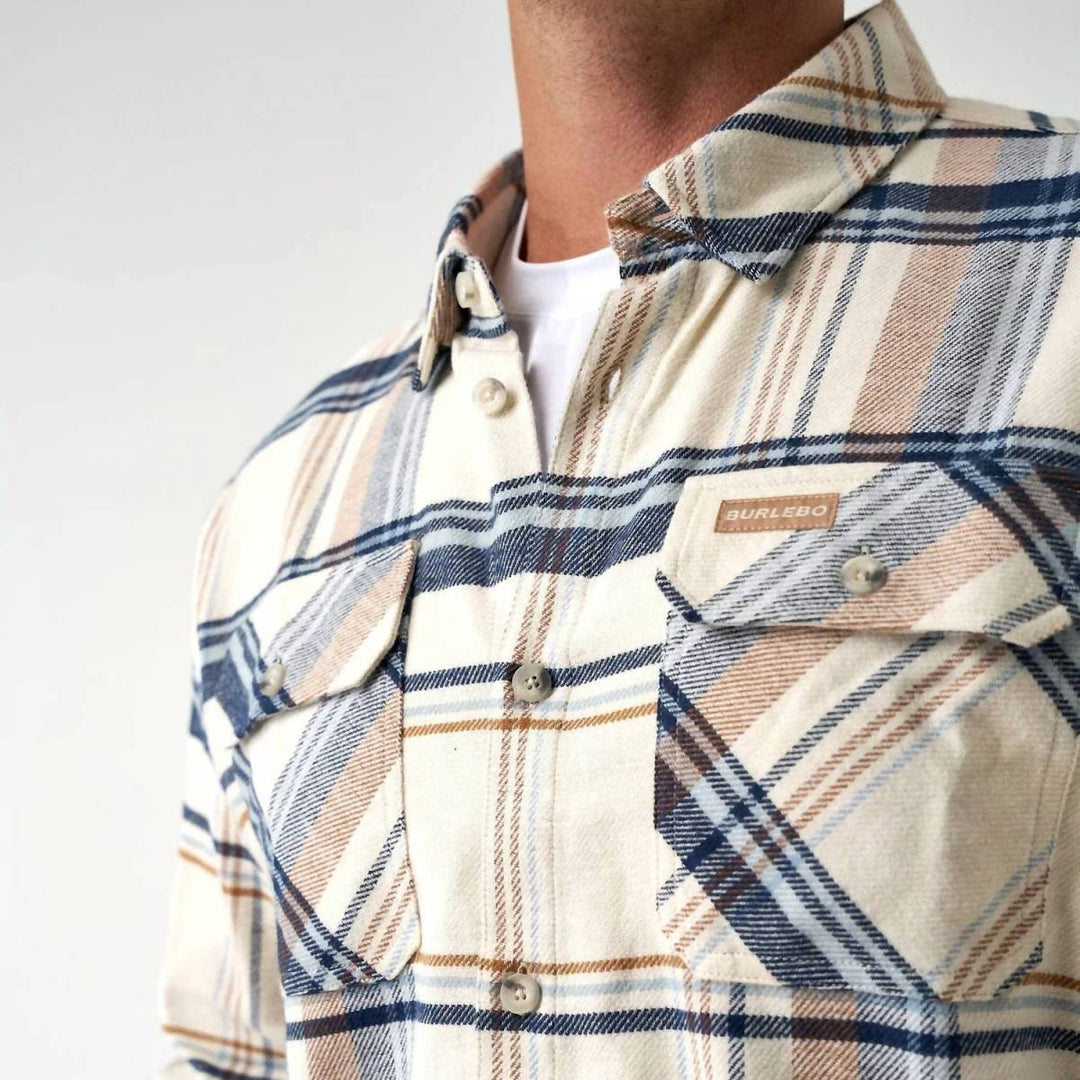 Burlebo - Plaid Flannel Long Sleeve Shirt