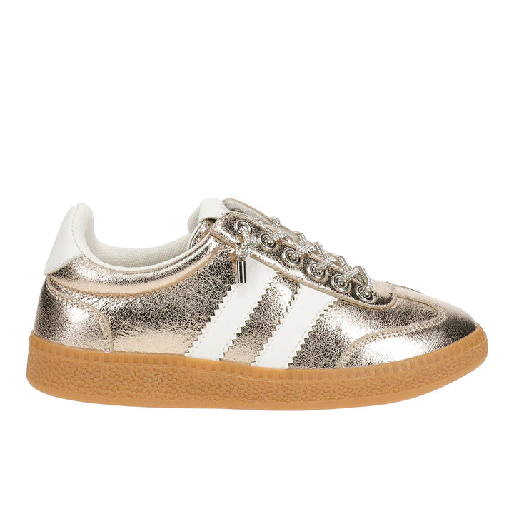 Corkys-Heads Up Gold Metallic Sneaker Sizes 6-10