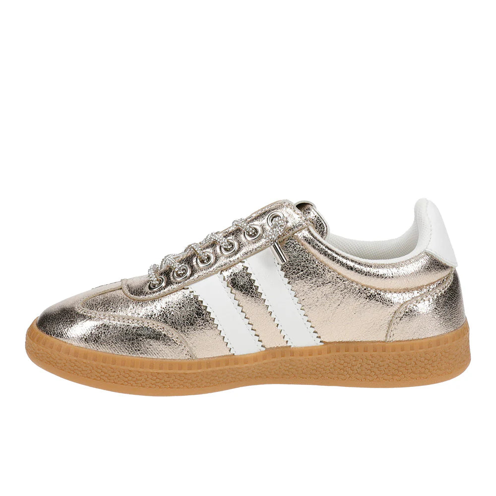 Corkys-Heads Up Gold Metallic Sneaker Sizes 6-10