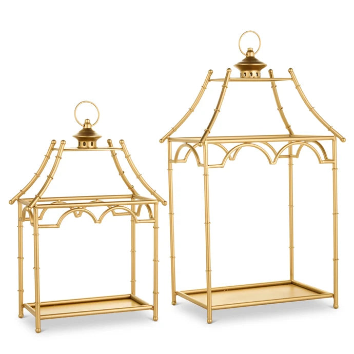 Raz Imports Pagoda Open Lantern  Sold Individually  (LH)