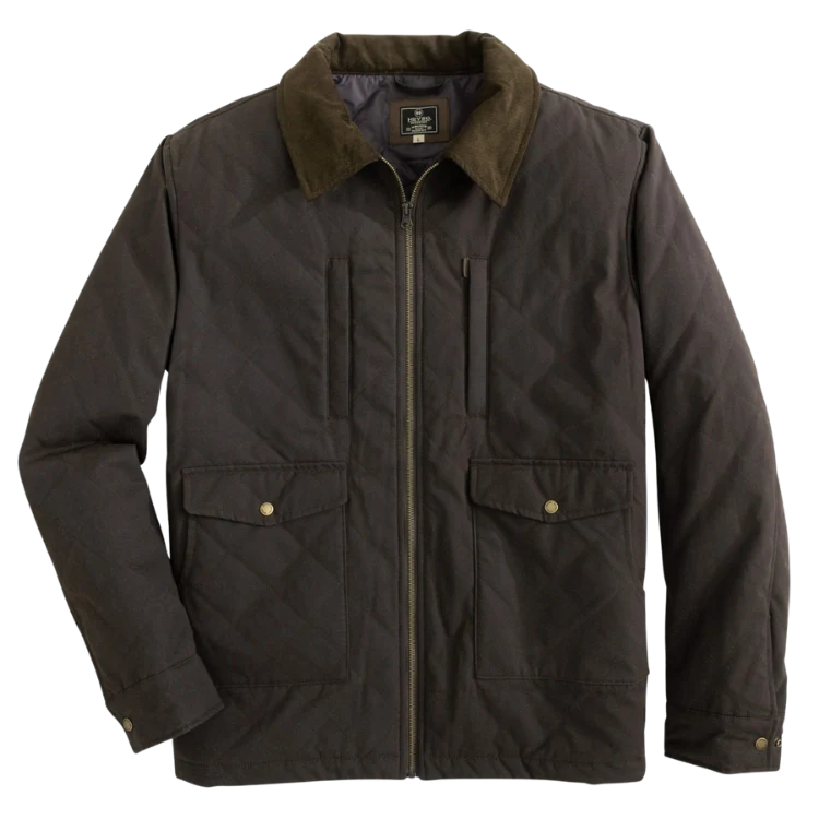 Heybo-Ranch Jacket Waxed Canvas-Brown