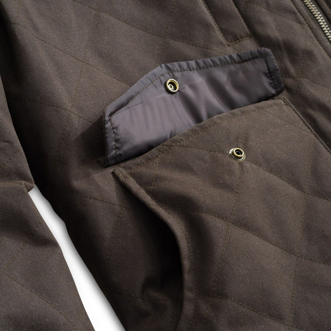 Heybo-Ranch Jacket Waxed Canvas-Brown