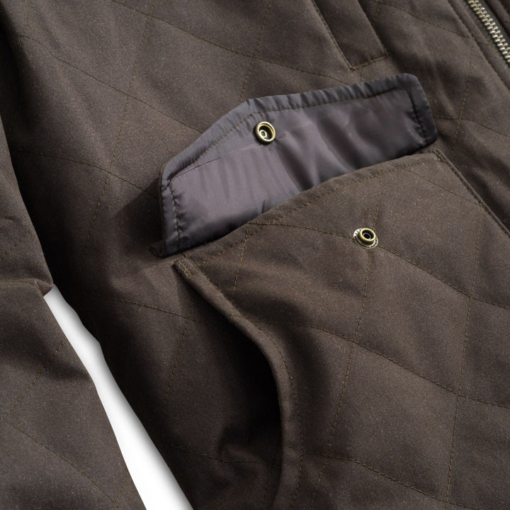 Heybo-Ranch Jacket Waxed Canvas-Brown