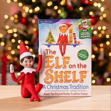 The Elf on the Shelf Poseable Boy Scout Elf with Blue Eyes - Complete Box Set with Storybook (LH)
