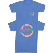 Old Row Circle Logo T-Shirt - Mystic Blue
