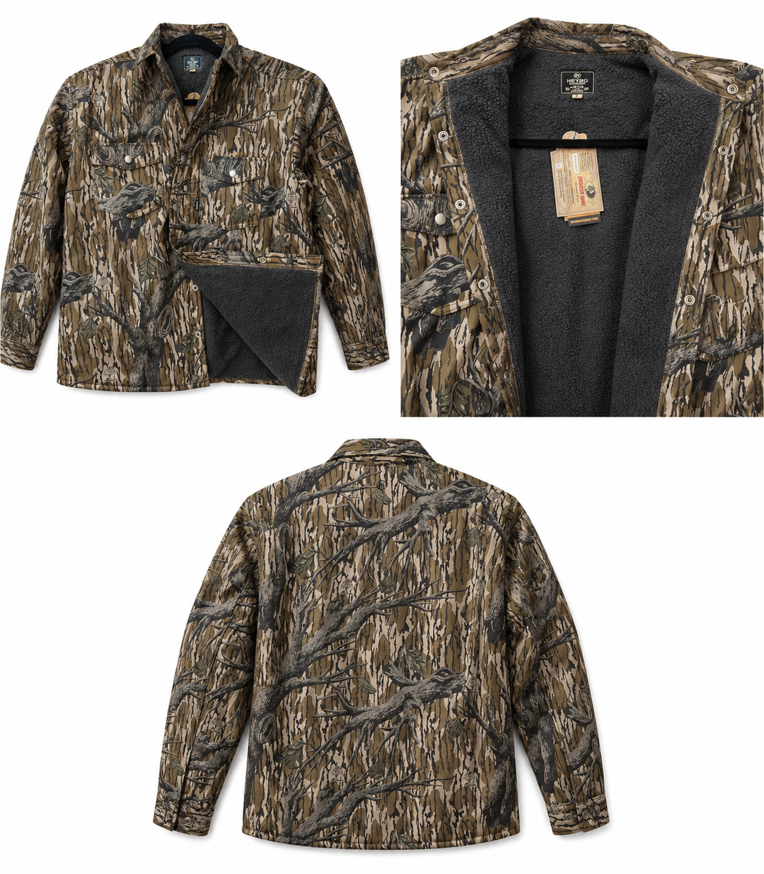 Heybo-Timbers Jac Shirt: Mossy Oak Treestand