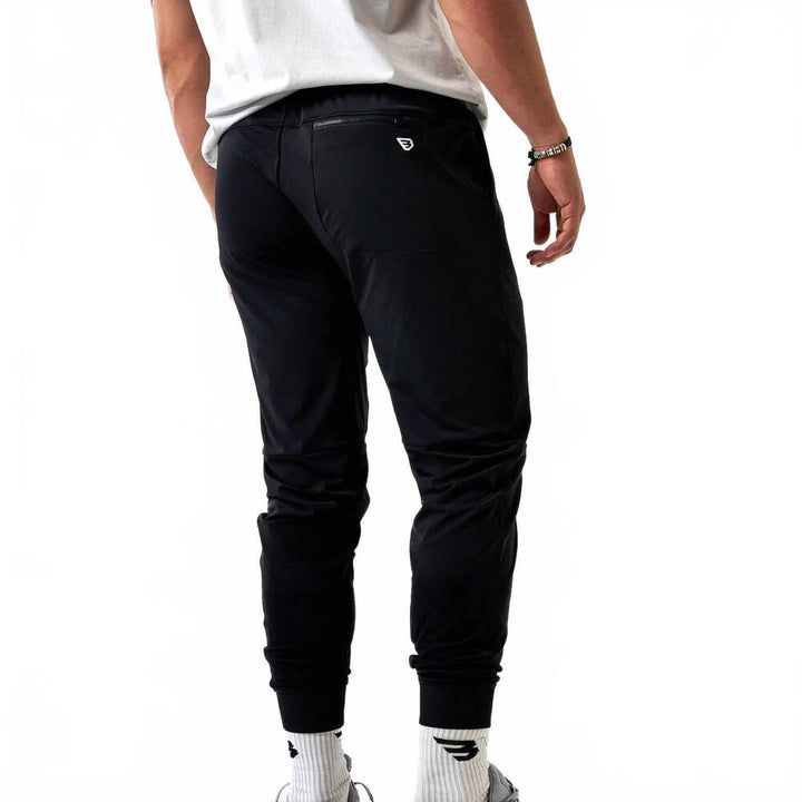 BURLEBO Drawstring Performance Jogger Pant-Black