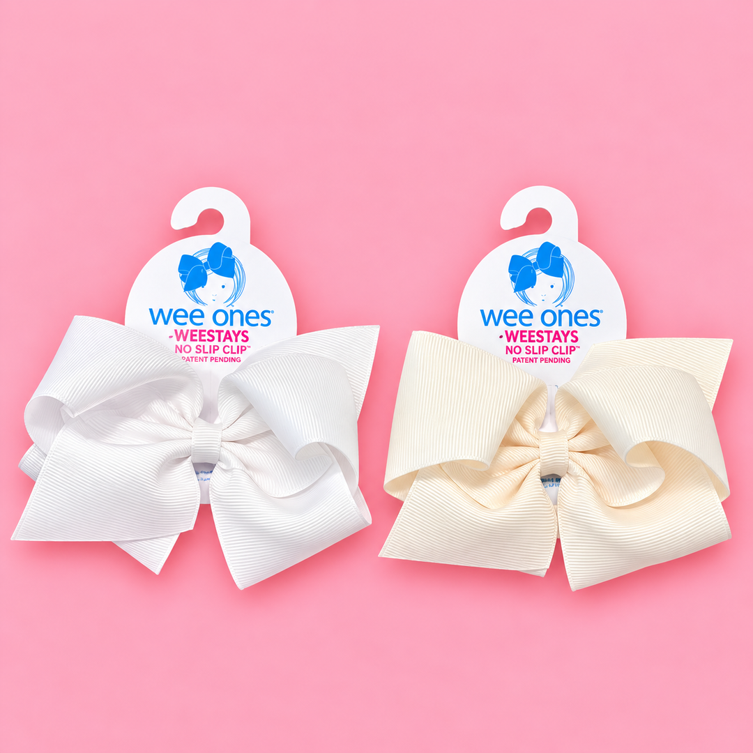 Wee Ones-Mini King Classic Grosgrain Hair Bow (Plain Wrap)
