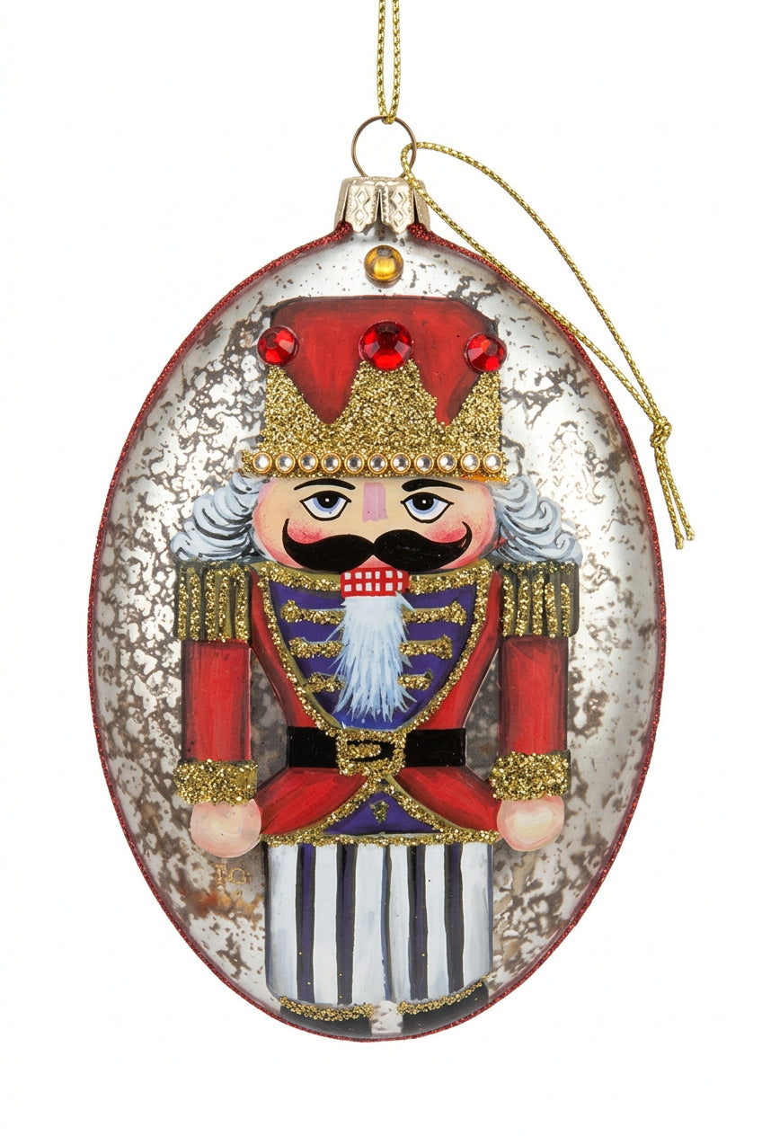 Oval Nutcracker Ornament (LH)