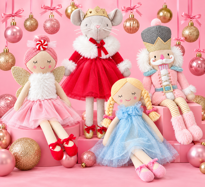 Mudpie-Plush Nutcracker Themed Dolls