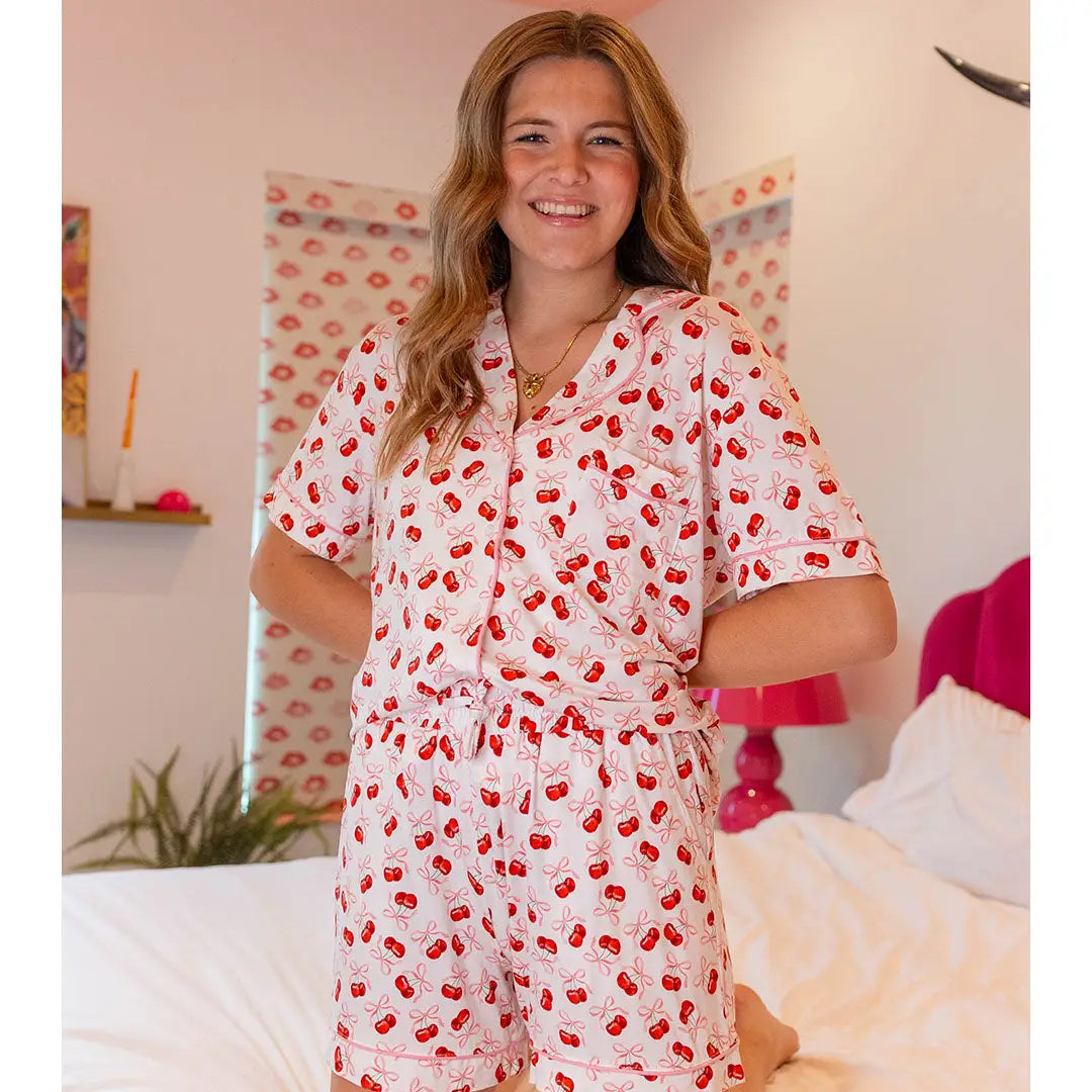 Lulu Mac Pajama set-Cherry