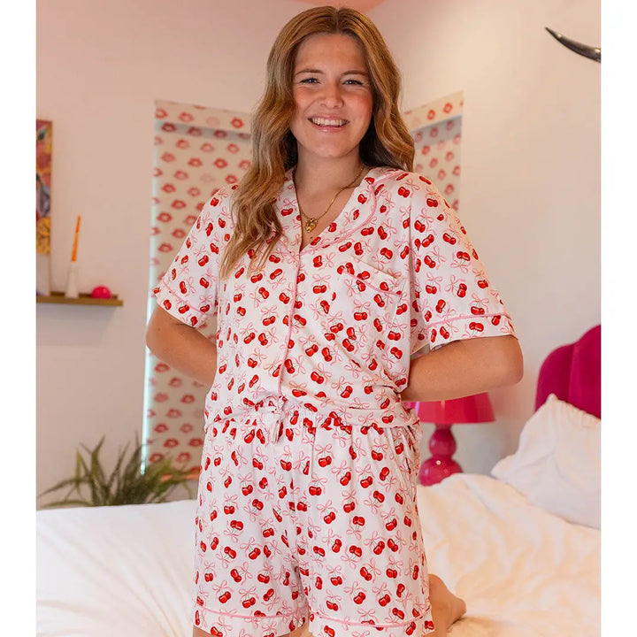 Lulu Mac Pajama set-Cherry