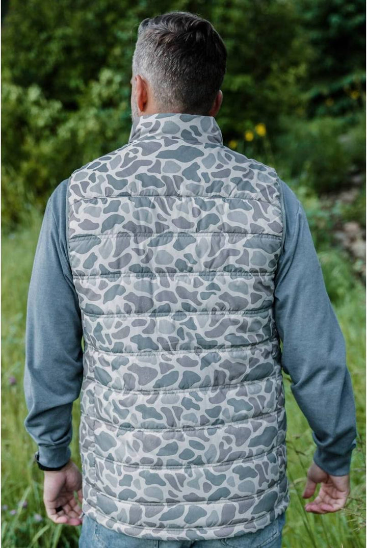 Burlebo-Puffer Vest - Classic Deer Camo
