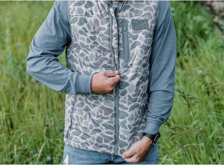 Burlebo-Puffer Vest - Classic Deer Camo