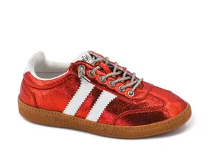 Corkys-Heads Up Red Metallic Sneaker Sizes 7-11