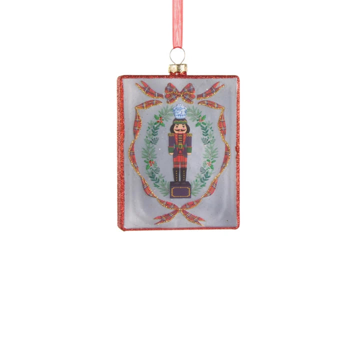 Raz Imports 4.5" Noble Nutcracker Rectangle Ornament (LH)