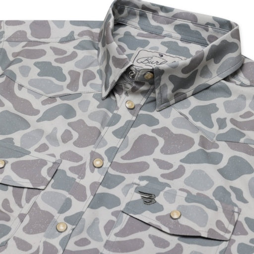 BURLEBO PERFORMANCE WESTERN SHIRT - CLASSIC DEER CAMO