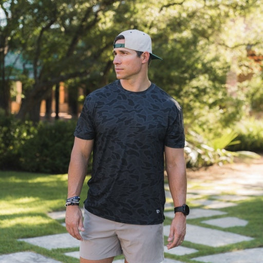 BURLEBO GO TO TEE - BLACK CAMO
