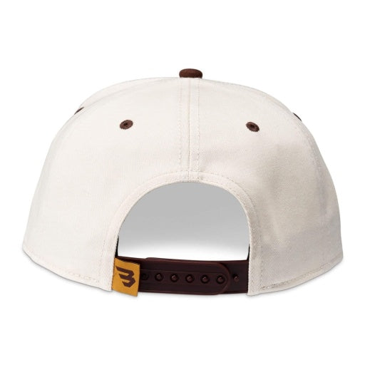 BURLEBO CAP - FLY WILD - CREAM & BROWN BILL