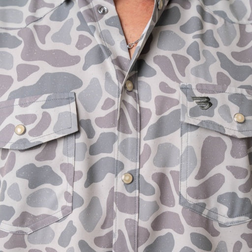 BURLEBO PERFORMANCE WESTERN SHIRT - CLASSIC DEER CAMO