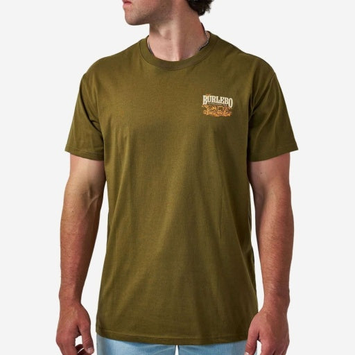 BURLEBO SHORT SLEEVE TEE - HUNTING DOGS - HUNTER GREEN