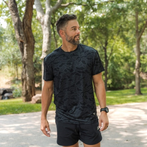 BURLEBO GO TO TEE - BLACK CAMO