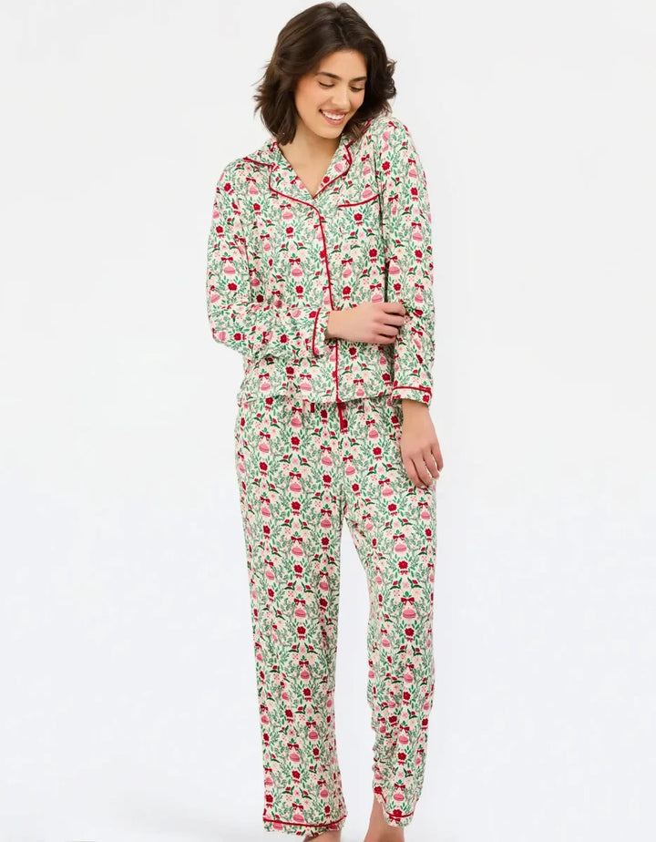 Mary Square Trimmed with Joy Charlotte Pants Pajamas (LH)