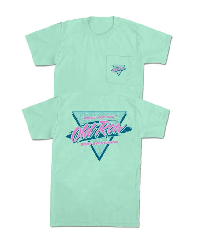 Old Row Island Reef Retro Triangle Pocket Tee (Bark)