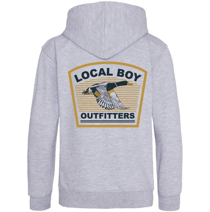 Local Boy Horizon Flight Heather Gray Hoodie (BARK)