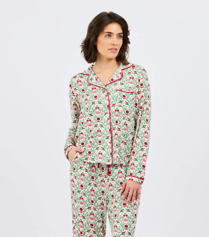Mary Square Trimmed with Joy Charlotte Pants Pajamas (LH)
