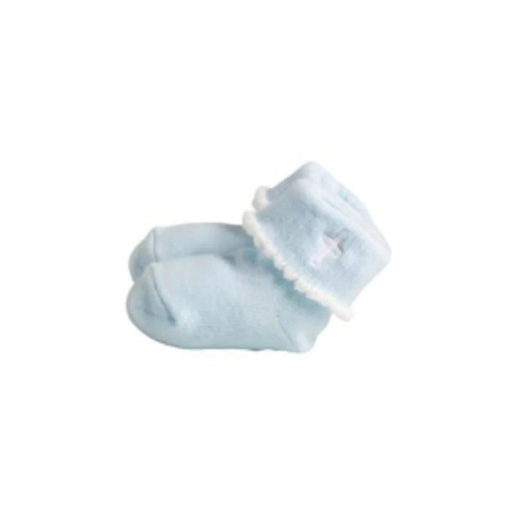 Mud Pie-CROSS FOLD-OVER SOCKS