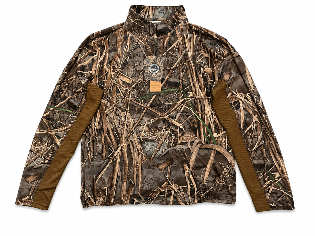 Heybo-Wanderer 1/4 Zip Pullover: Realtree Max 7