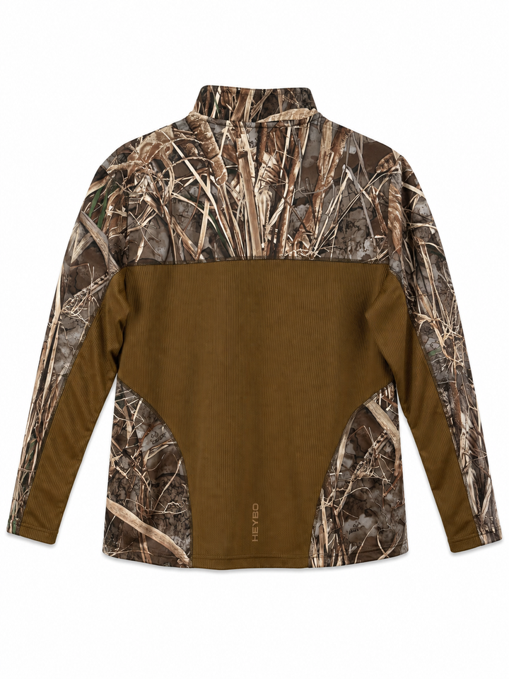 Heybo-Wanderer 1/4 Zip Pullover: Realtree Max 7